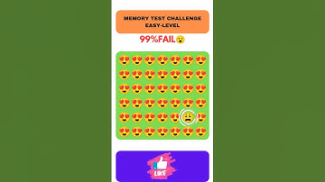 MEMORY TEST CHALLENGE #shortsfeed #oddoneoutchallenge #viral #emoji #funny #shorts#trending