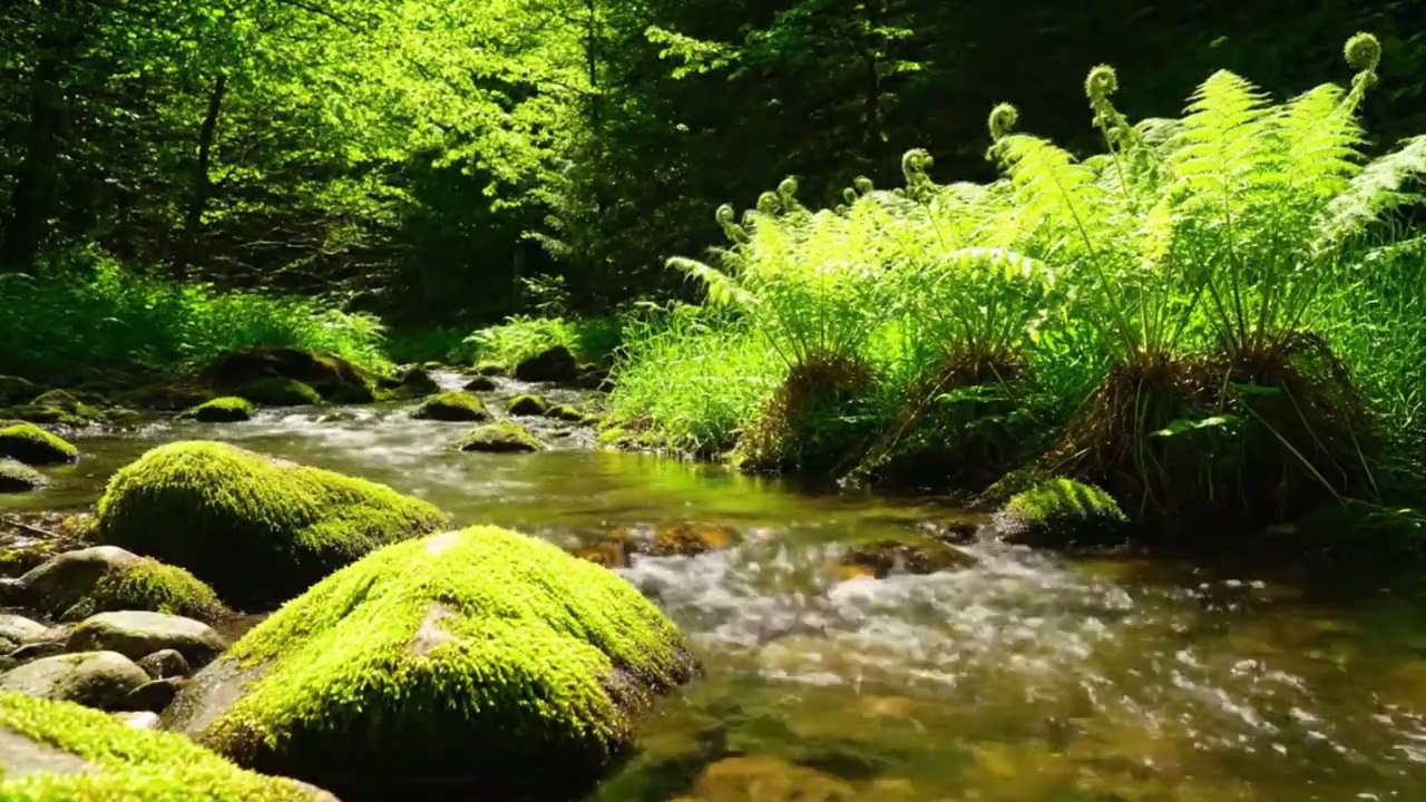 Peaceful Mountain Stream | Gentle Water Ambience for Deep Sleep