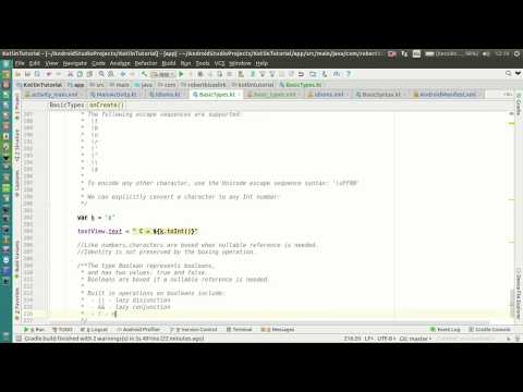 Android Kotlin Tutorial #036  - Basic Types -Booleans