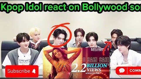 Enhypen react on Bollywood song|Saaki Saaki song|Kpop Group react on Bollywood song