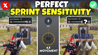 SPRINT SENSITIVITY Guide for Fast Movement | Best sprint Sensitivity | BGMI\/PUBG Mobile