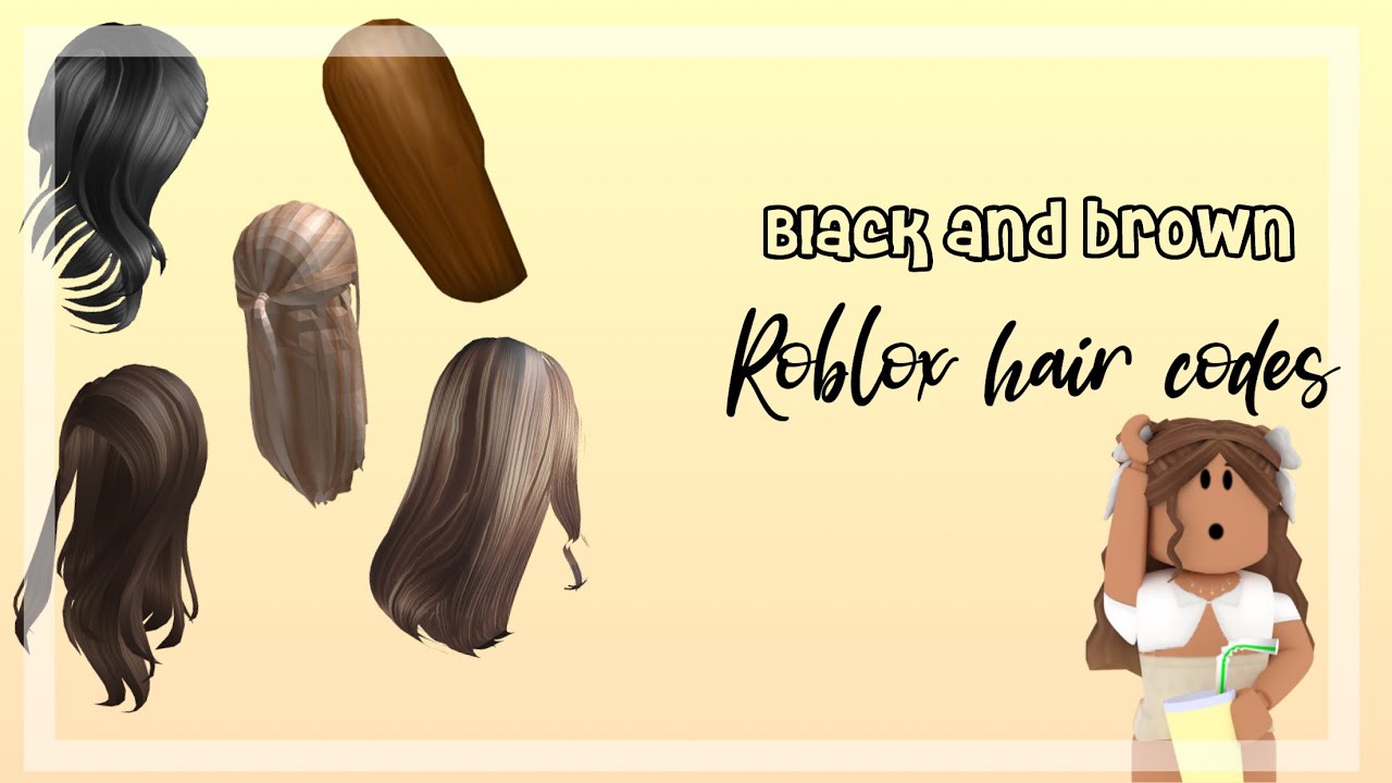 Black And Brown Roblox Hair Codes Youtube - roblox black extension codes