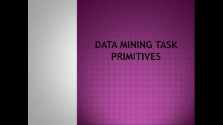 DM TASK PRIMITIVES