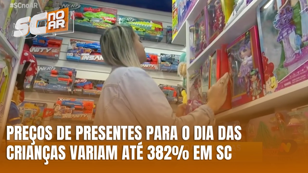 Presentes para o Dia das Crianças têm diferença de até 382% em SC