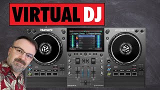 Numark Mixstream Pro Go running Virtual DJ.
