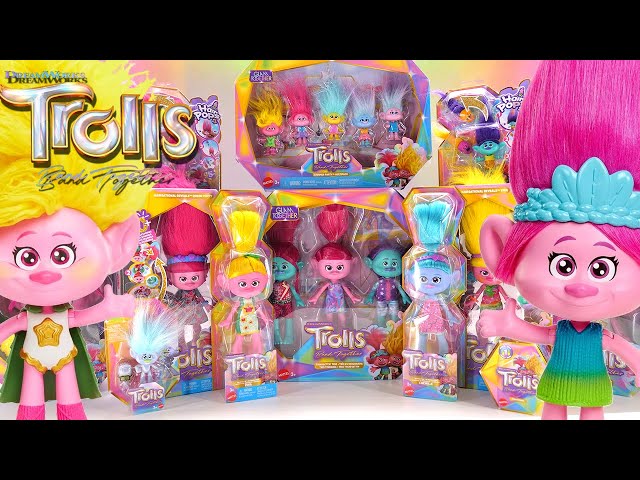 Dreamworks Trolls Band Together Shimmer Party Multipack With 5 Small Dolls  & 2 Hair Accessories : Target