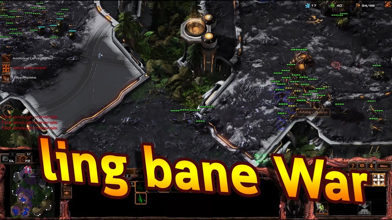Starcraft2 zergden ZvZ ปะทะzergling banelingกัน