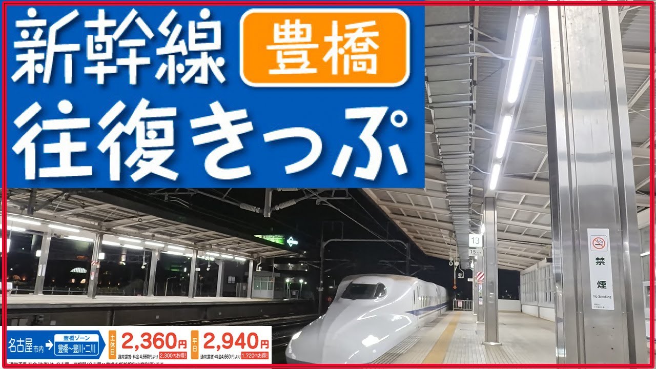 Shinkansen round-trip ticket to Toyohashi! Great value ticket