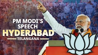 PM Modi addresses a public meeting in Hyderabad, Telangana screenshot 5