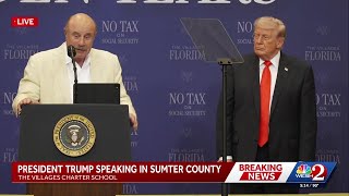 Dr. Phil joins Trump on stage in The Villages