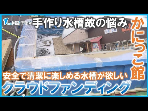 【海水が漏れる…】手作り故の悩み事を解決したい　入館無料の県立施設がクラウドファンディングに挑戦　「安全で清潔で楽しめるような水槽が欲しい」　鳥取県鳥取市