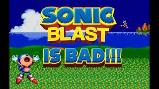 I suffered through Sonic Blast (it's bad)