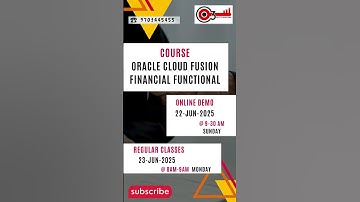 Oracle Fusion Cloud Financials Functional Free Demo #o3technologies