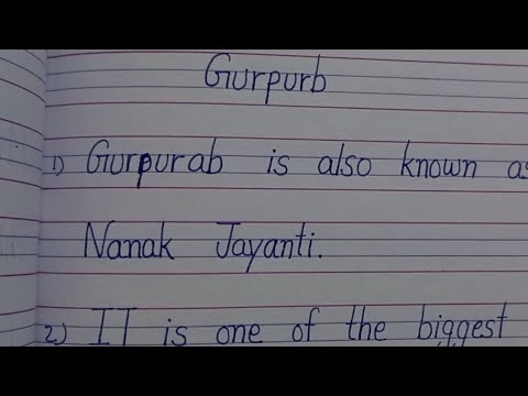 gurpurab essay in english 10 lines