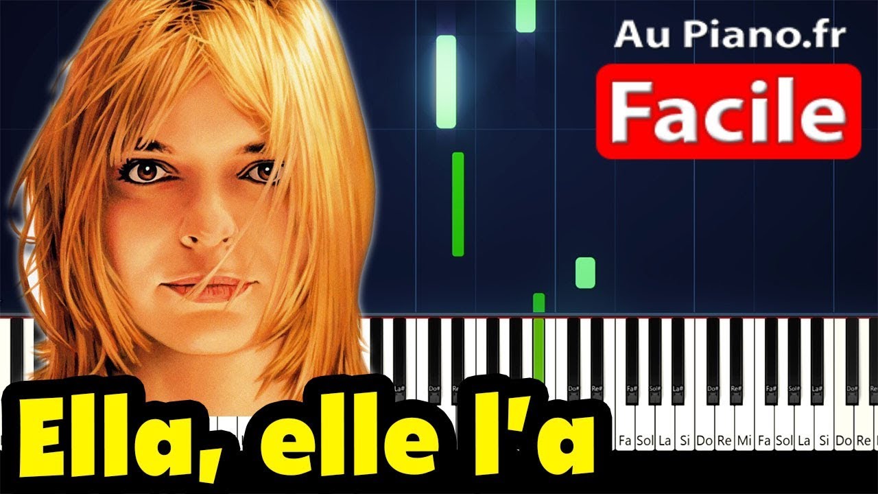 France Gall Ella, elle l'a - Piano Facile Cover Karaoké