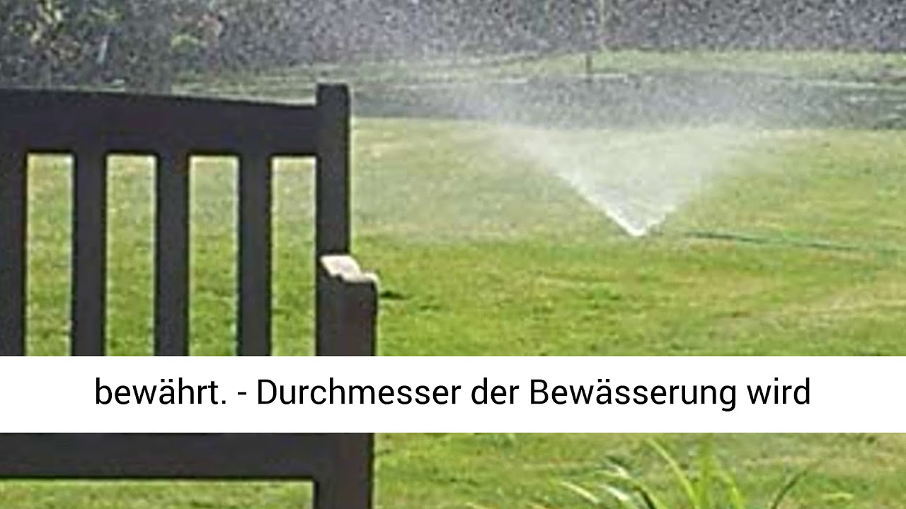 Rasensprenger Typ Bodenregner, massiv Aluminium, 5 Jahre