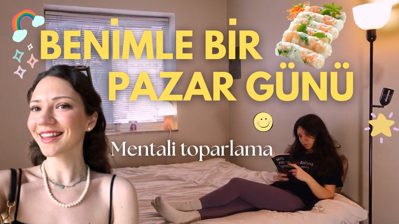 Sıradan bir pazar günü vlog | market alışverişi, spring roll, yoga