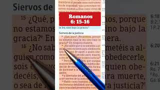 #lecturabíblica #videoscristianos #versiculosbiblicos #Biblia Romanos 6:15-16 pecaremos, ley, gracia