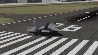 新しいPrepar3Dフライトシミュレータのテストフライト F-22Raptor【Live simulation】test flight of P3D Flight sim screenshot 3