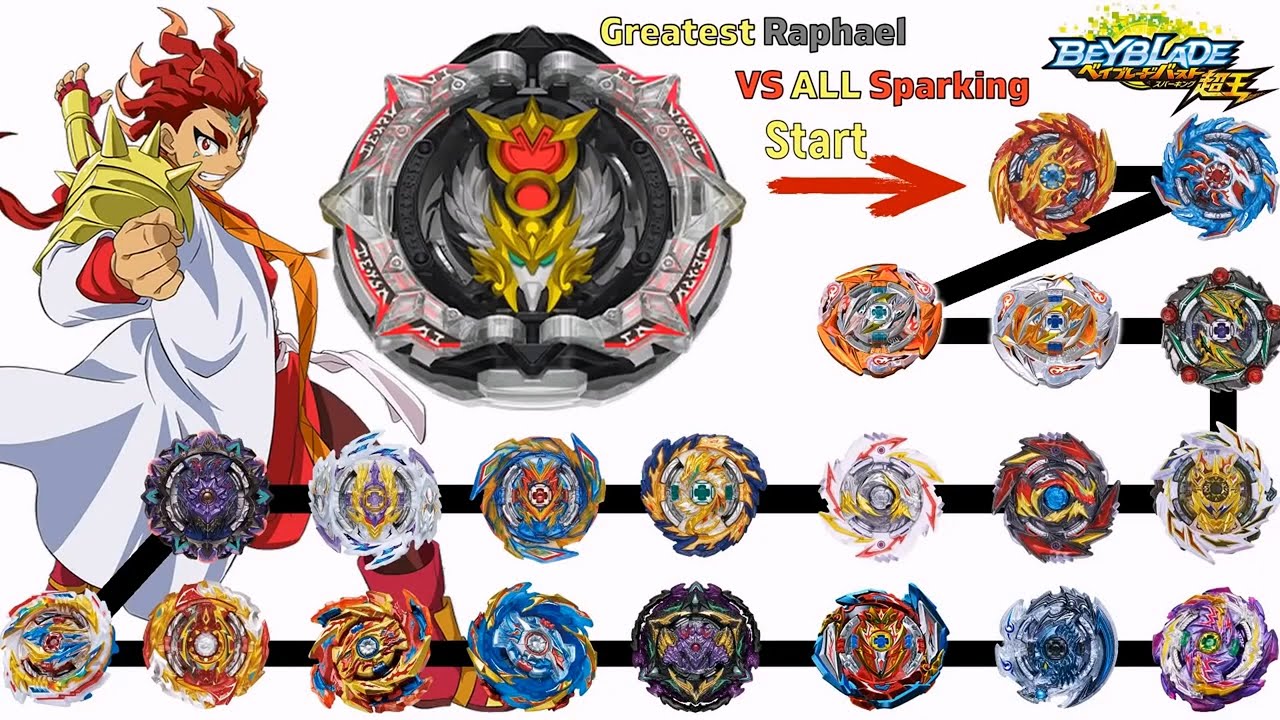 【Greatest Raphael VS ALL Season 5 Sparking】 Beyblade Burst DB Marathon ...