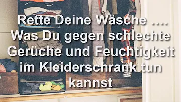 Was kann man gegen Feuchtigkeit im Kleiderschrank machen?