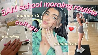 5AM SCHOOL MORNING ROUTINE 2022 *journaling, workout, &amp; coffee*