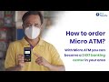 How to order micro atm on the paynearby app