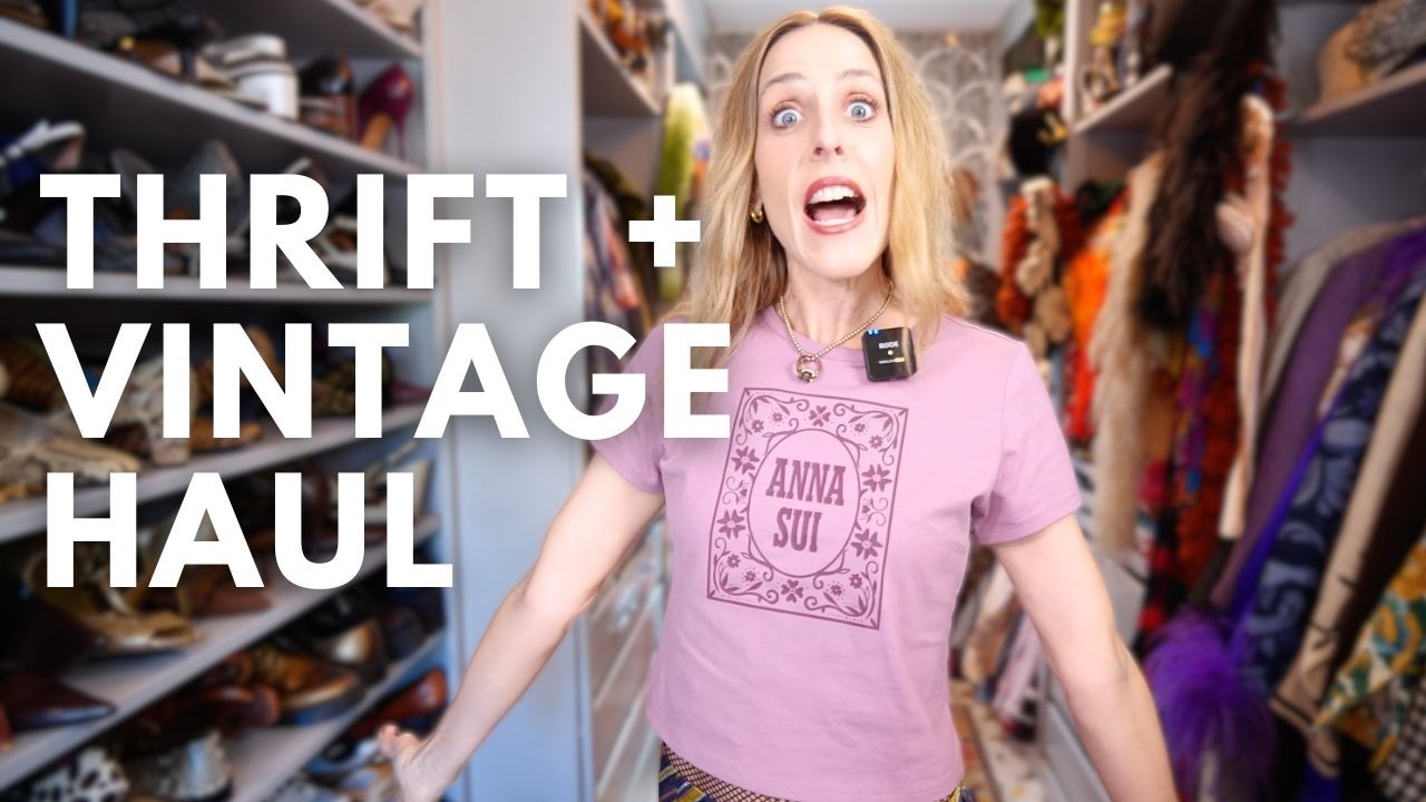Thrift and Vintage Haul from my Road Trip + Styling 10 Outfit Ideas