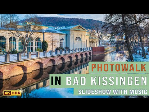 4K PHOTOWALK in BAD KISSINGEN, BAVARIA - Slideshow with Music - Relaxing Video - Ultra HD
