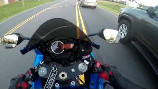 GSXR750 crash