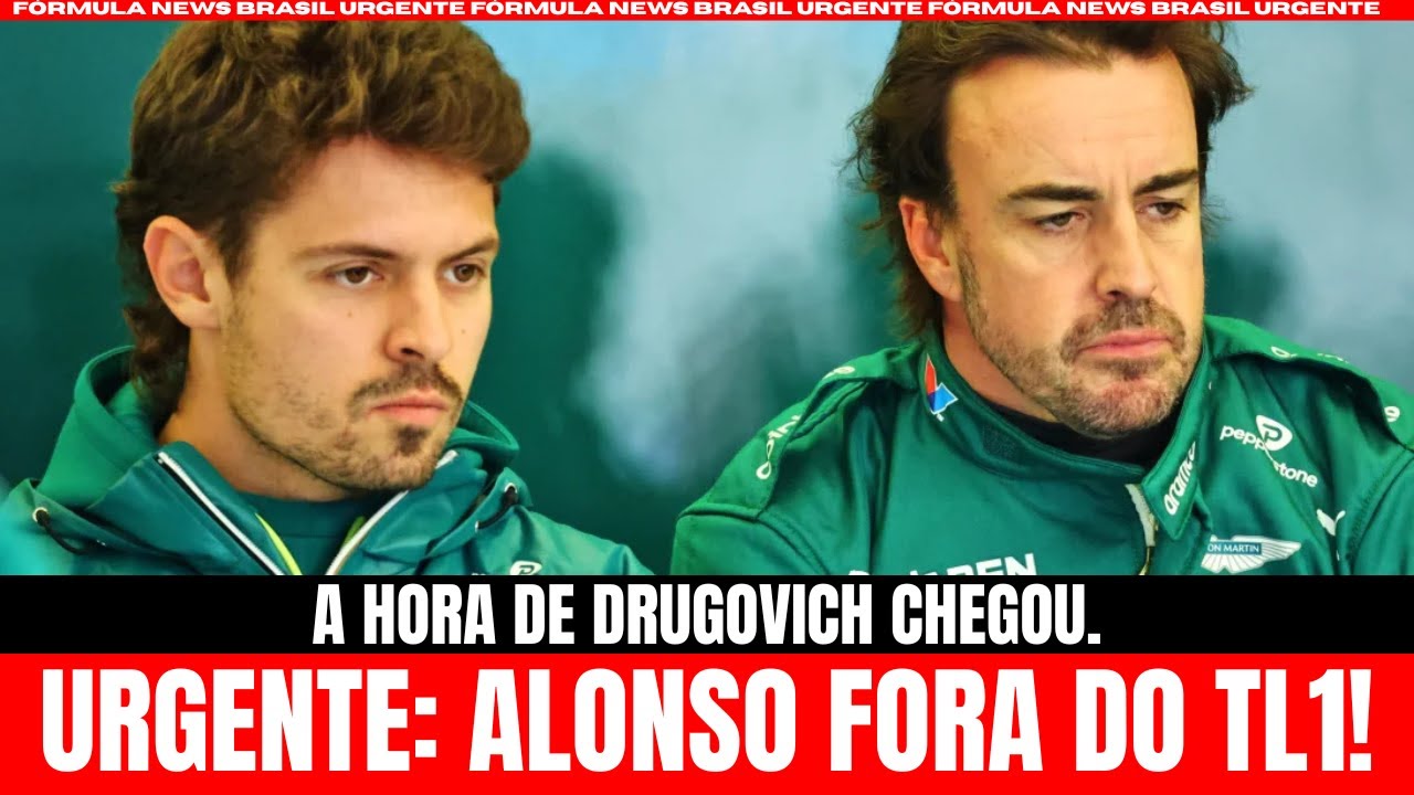 BOMBA: Lesão tira Alonso do TL1 da Hungria; Felipe Drugovich substitui.