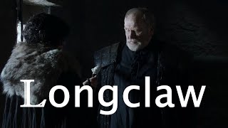 Mormont Gives His Valyrian Steel Sword To Jon Snow - Longclaw #got #gameofthrones