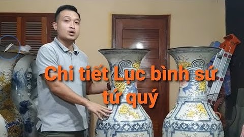 Lục bình sứ men rạn đắp nổi cực đẹp cho phòng thờ, phòng khách - 0918.482.648