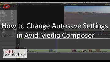 How to Change Autosave Settings in Avid Media Composer
