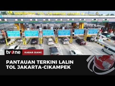 Lalu Lintas Tol Jakarta Cikampek Menuju Jakarta Ramai &amp; Lancar | Kabar Siang tvOne