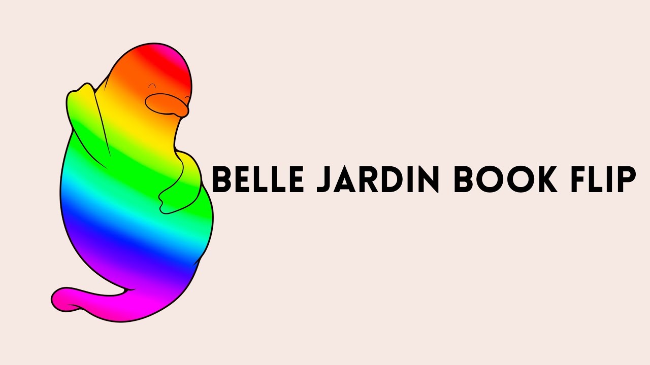 Belle Jardin book flip YouTube