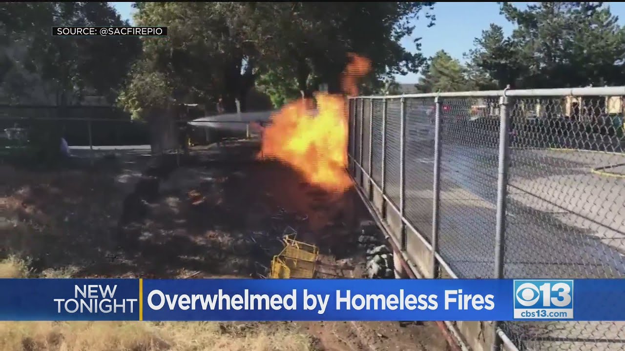 Crews Battle Natural Gas Line Fire Under Road In Sacramento