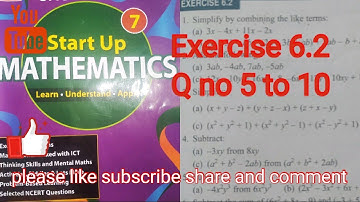 startup mathematics class 7 solutions Exercise 6.2