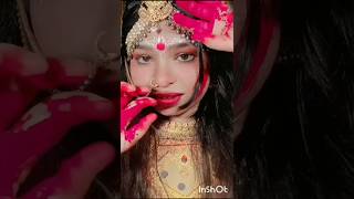 Radha look inspired by grace and devotion 🌸 💫Like, share &amp; subscribe ❤️#shorts # radhalook #bhakti