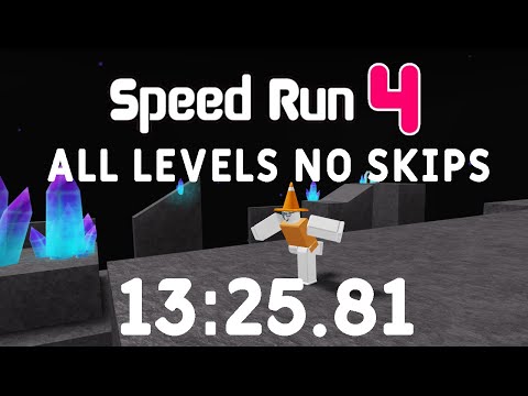 Roblox Speed Run 4 All Levels No Skips In 13 25 81 Youtube - roblox speed run 4 impossible mode completed speed run 8