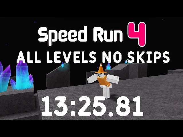 Roblox Speed Run 4 All Levels No Skips In 13 25 81 Youtube - speed run uncopylocked roblox