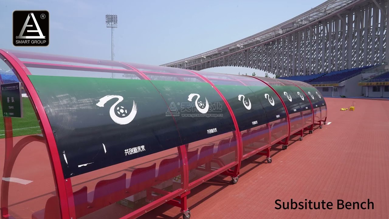 Portable VIP Football Team Shelter Dugout Sccoer Player Bench Seats Substitutes Bench