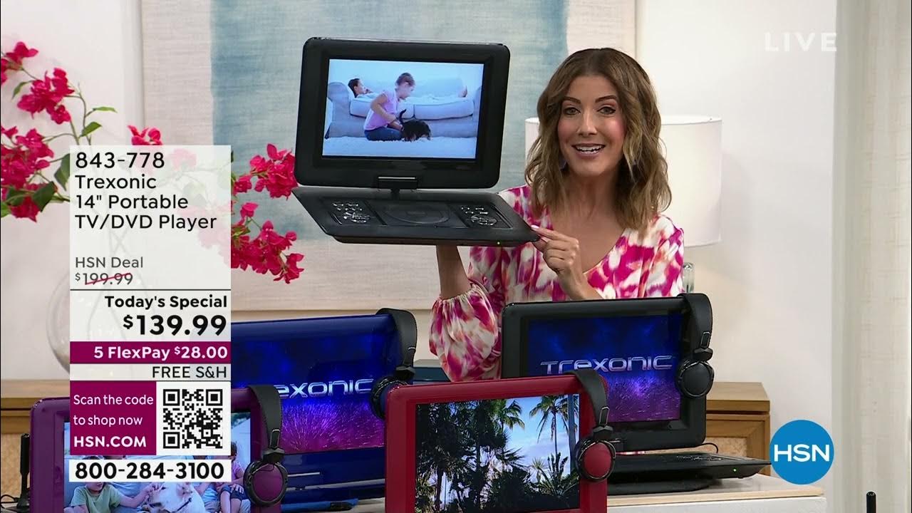 Trexonic 14" Portable TV/DVD Player with Carry Bag and H... - YouTube
