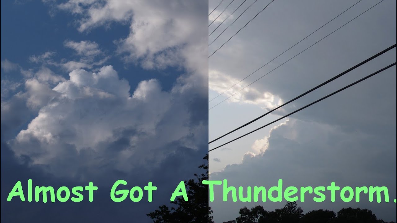 Almost A Thunderstorm: Cold Front Brings A Line Through LI - YouTube