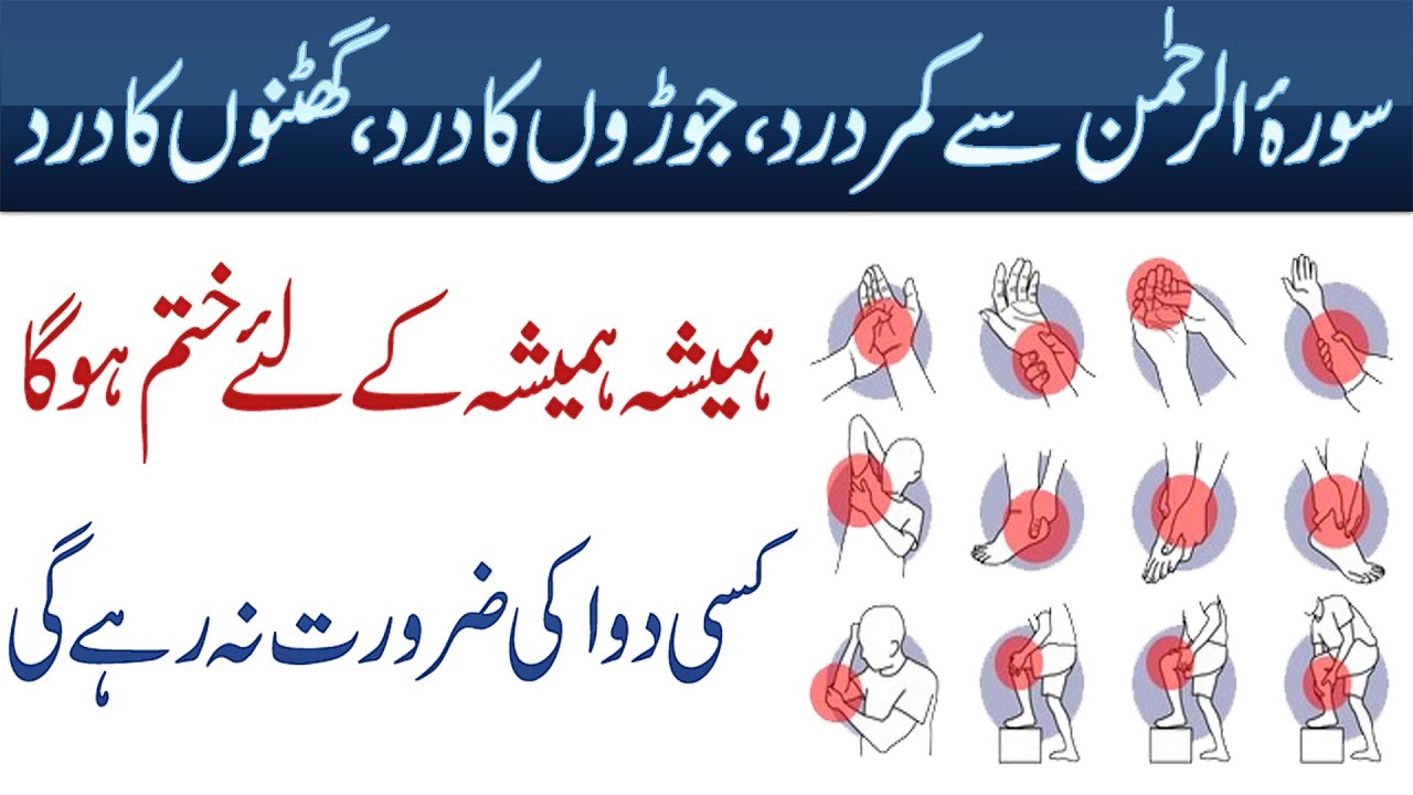 Kamar ghutno Aur Joron K Dard Se Shifa Ka Taweez Surah Rehman Ki Fazilat Dua For Pain Relief