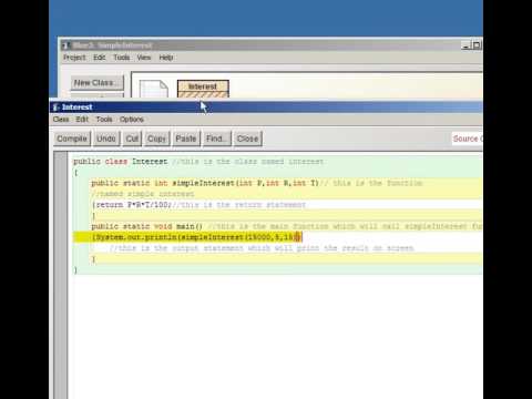Sample Java class for calculating Simple Interest
