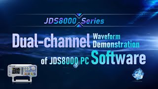 JDS8000 series function signal generator host computer software dual-channel waveform display screenshot 4