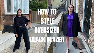 HOW TO STYLE OVERSIZED BLACK BLAZER (ASOS DESIGN)  l AUTUMNAL