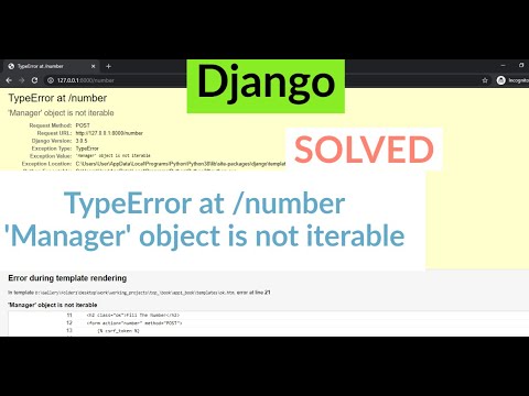 The way to solve such issue: 'Variable' object is not iterable in Django - YouTube The Way To Solve Such Issue: 'Variable' Object Is Not Iterable In Django - Youtube