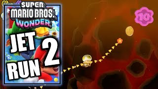 Super Mario Bros Wonder - Jet Run 2 - 100% All Wonder Seeds, Flower Coins & Flag screenshot 5